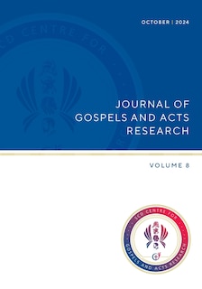 Front cover_Journal of Gospels and Acts Research vol. 8