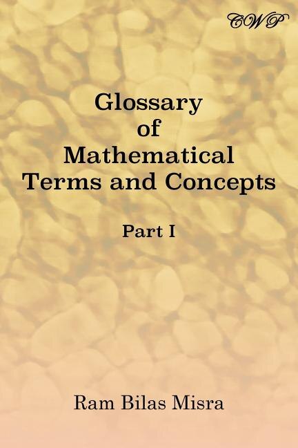 Couverture_Glossary of Mathematical Terms and Concepts (Part I)