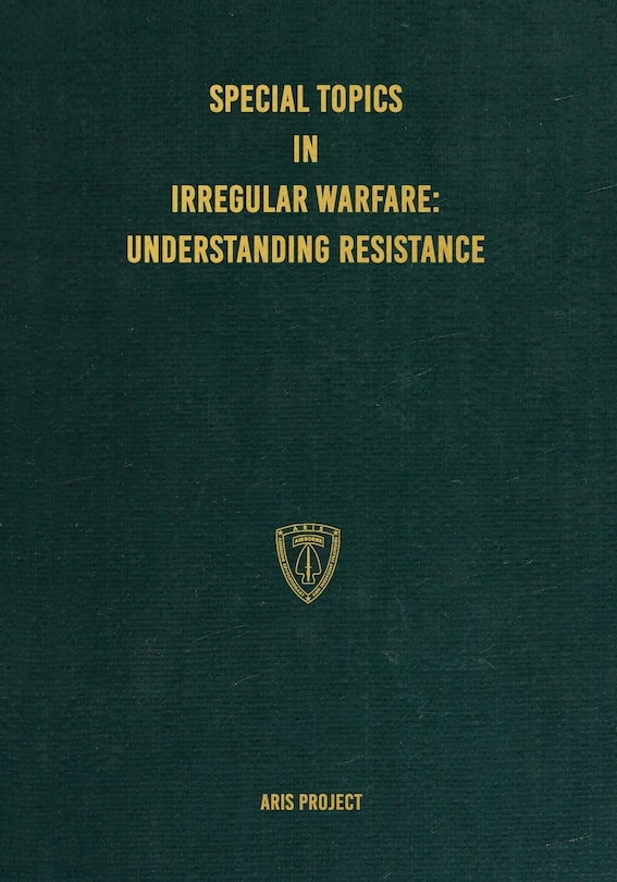 Front cover_Special Topics in Irregular Warfare