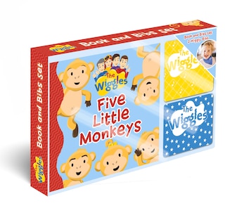 Front cover_Five Little Monkeys Book And Bib Gift Set