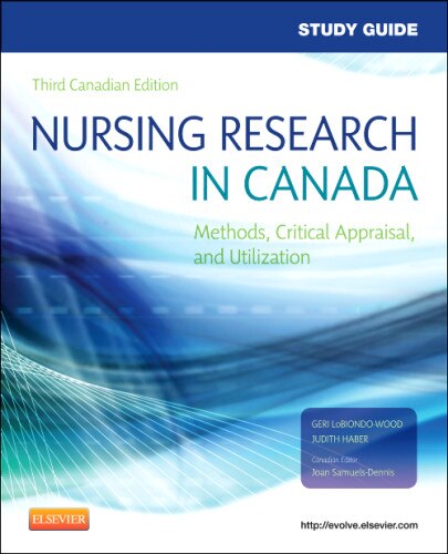 Couverture_Study Guide for Nursing Research in Canada