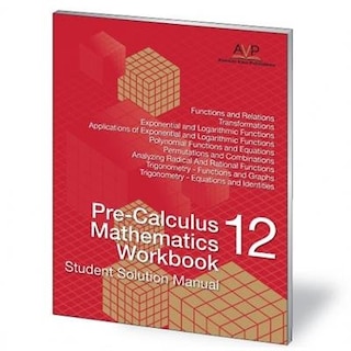 Front cover_iWriteMath Pre-Calculus Mathematics 12 Workbook Student Solution Manual
