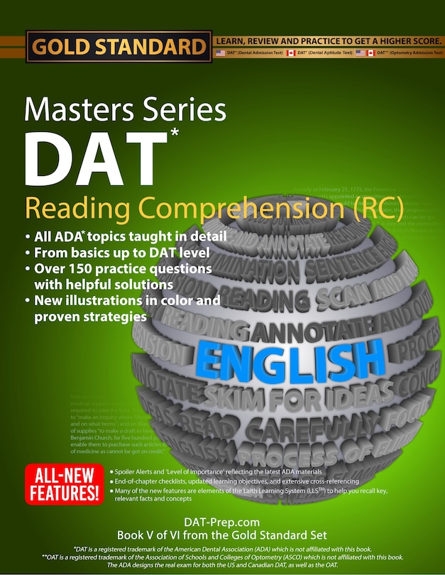 Front cover_DAT Masters Series Reading Comprehension (RC)