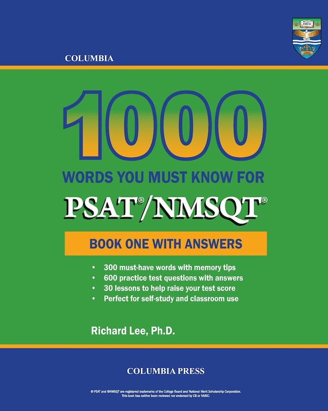 Couverture_Columbia 1000 Words You Must Know for PSAT/NMSQT