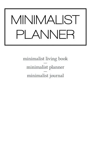 Front cover_Minimalist Planner