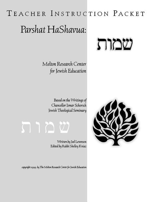 Couverture_Parshat HaShavuah