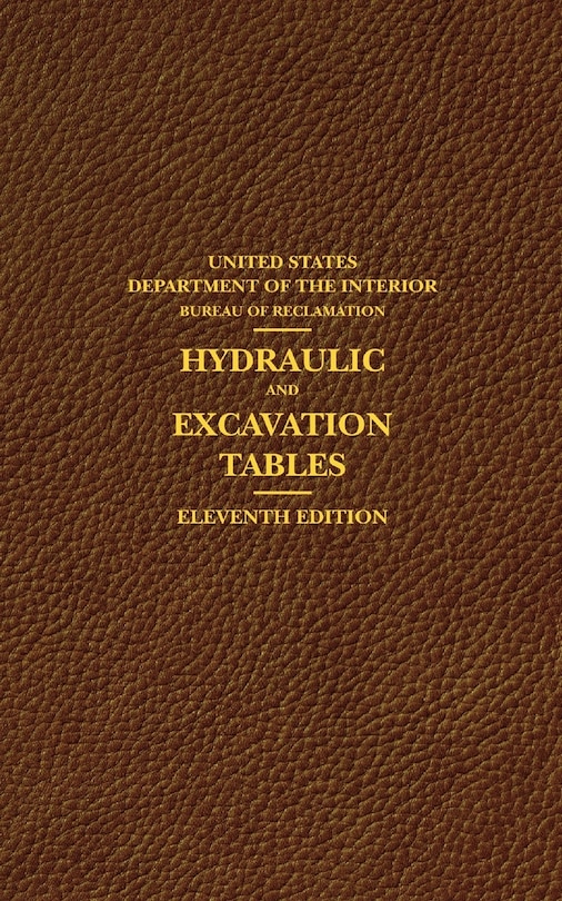 Couverture_Hydraulic and Excavation Tables, Eleventh Edition