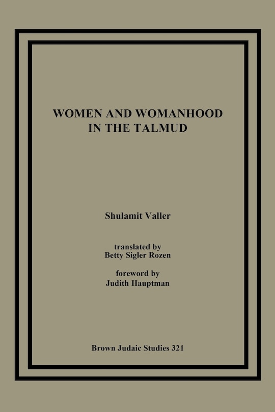 Couverture_Women And Womanhood In The Talmud