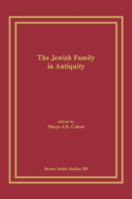 Front cover_The Jewish Family in Antiquity