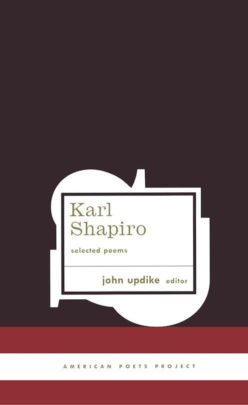 Couverture_Karl Shapiro: Selected Poems