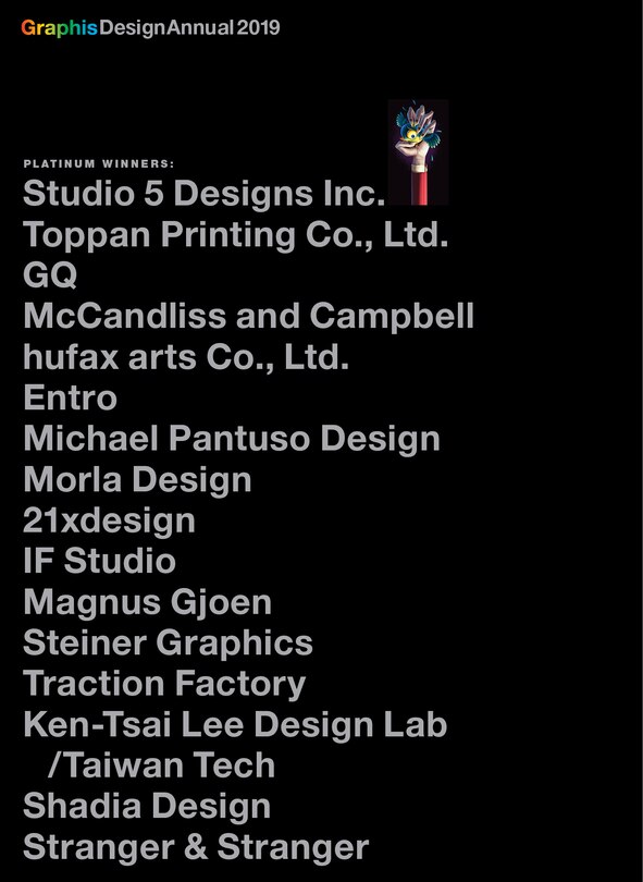 Front cover_Graphis Design Annual 2019