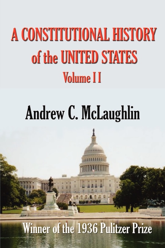 Front cover_A Constitutional History Of The United States
