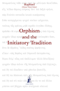 Front cover_Orphism and the Initiatory Tradition