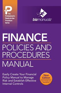Front cover_Finance Policies and Procedures Manual