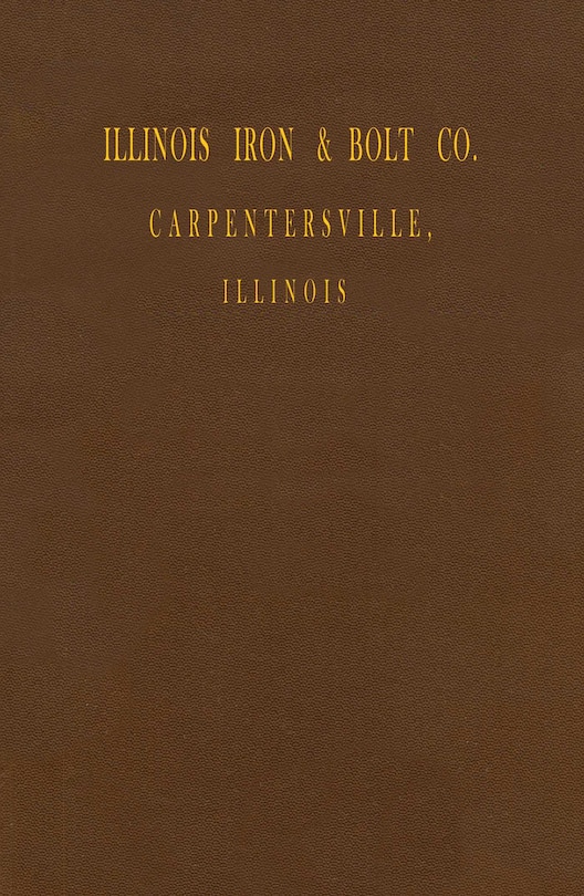 Front cover_Illinois Iron & Bolt Co. Catalog