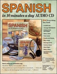 Front cover_SPANISH in 10 minutes a day AUDIO CD