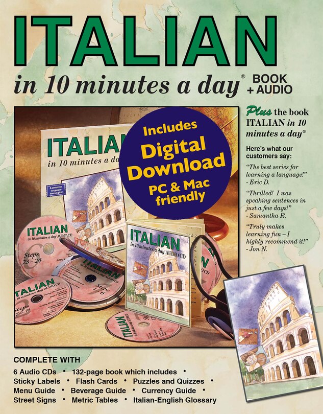 Front cover_ITALIAN in 10 minutes a day AUDIO CD