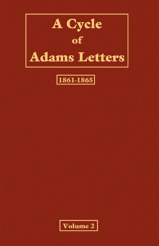 Couverture_A Cycle Of Adams Letters - Volume 2