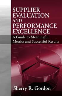 Couverture_Supplier Evaluation And Performance Excellence