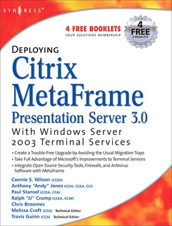 Front cover_Deploying Citrix MetaFrame Presentation Server 3.0 with Windows Server 2003 Terminal Services