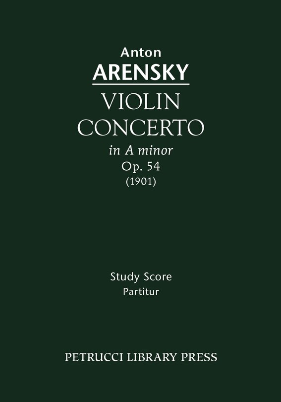 Couverture_Violin Concerto, Op.54