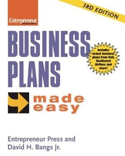Couverture_Business Plans Made Easy