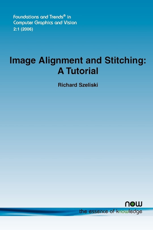 Front cover_Image Alignment and Stitching