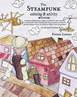 Front cover_The Steampunk Coloring and Activity Book