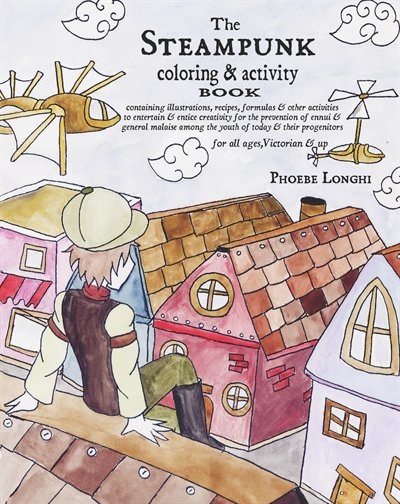 Front cover_The Steampunk Coloring and Activity Book