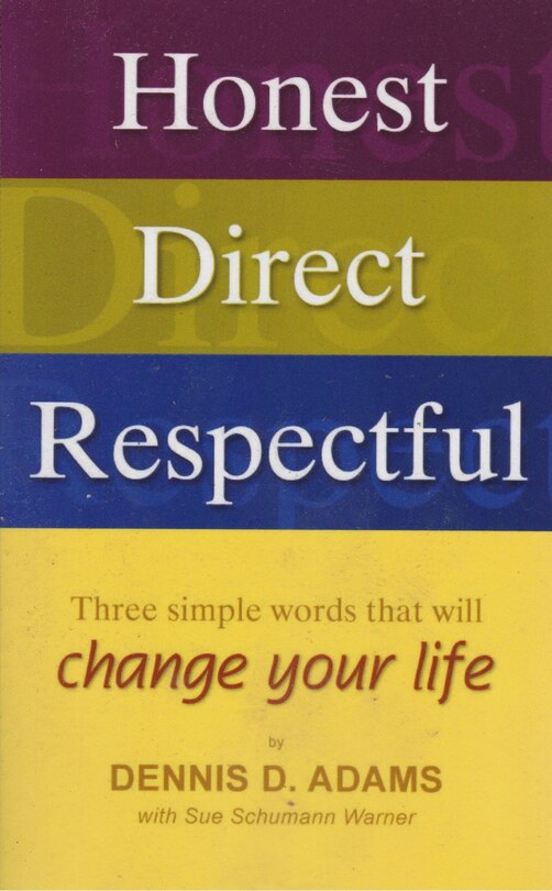 Front cover_Honest, Direct, Respectful