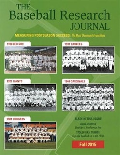 Front cover_Baseball Research Journal (BRJ), Volume 44 #2