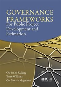 Couverture_Governance Frameworks For Public Project Development And Estimation