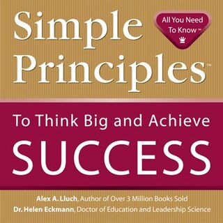 Front cover_Simple Principles to Think Big & Achieve Success