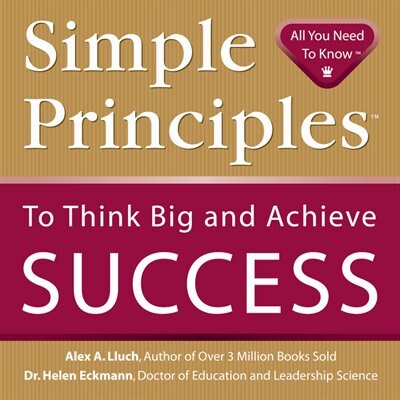 Front cover_Simple Principles to Think Big & Achieve Success