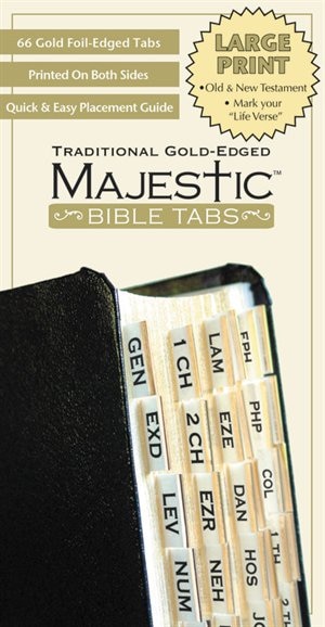 Couverture_Majestic Bible Tabs Traditional Gold