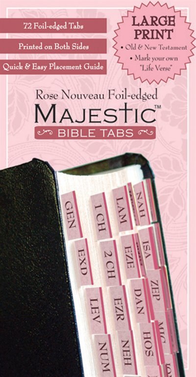 Majestic Bible Tabs Rose Nouveau