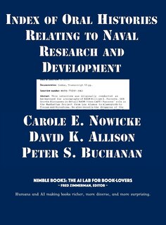 Couverture_Index of Oral Histories Relating to Naval Research and Development