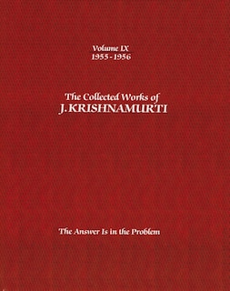 Front cover_The Collected Works of J.Krishnamurti - Volume IX 1955-1956