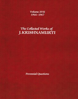 Front cover_The Collected Works of J.Krishnamurti -Volume XVII 1966-1967