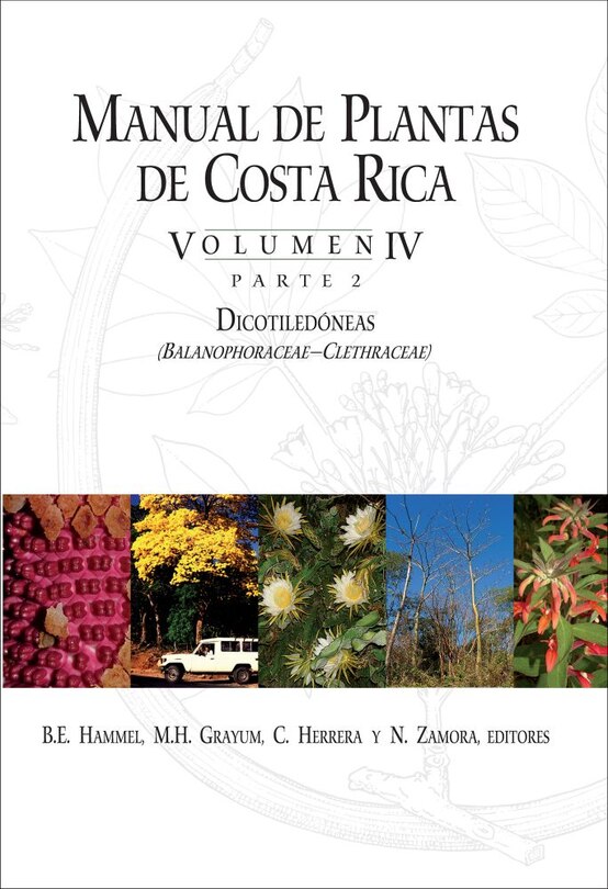 Couverture_Manual de Plantas de Costa Rica, Volumen IV, Parte 2