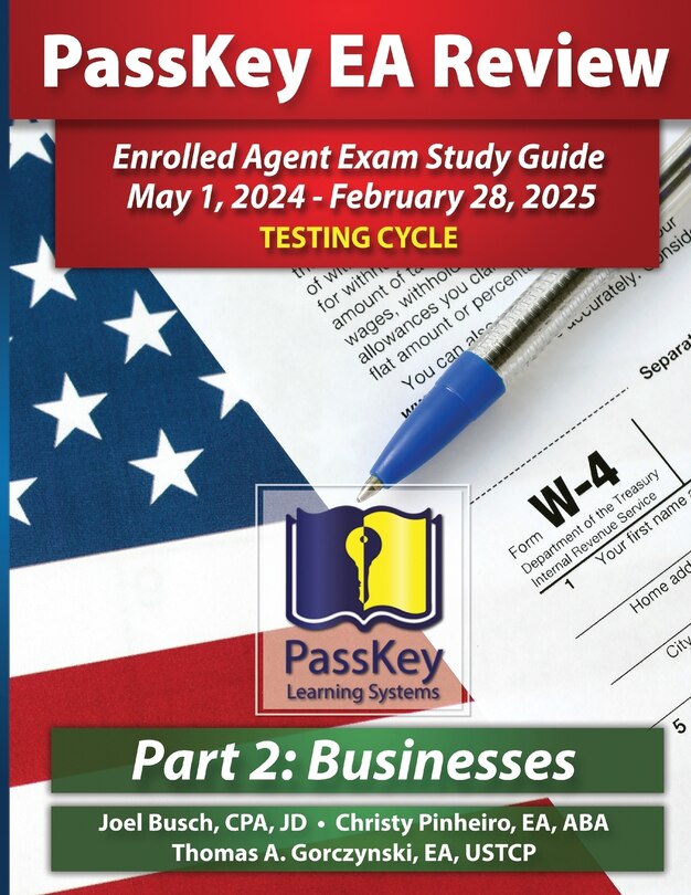 Front cover_PassKey Learning Systems EA Review Part 2 Businesses; Enrolled Agent Study Guide