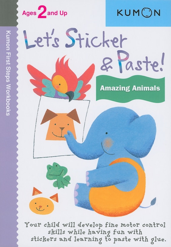 Couverture_Let's Sticker & Paste! Amazing Animals
