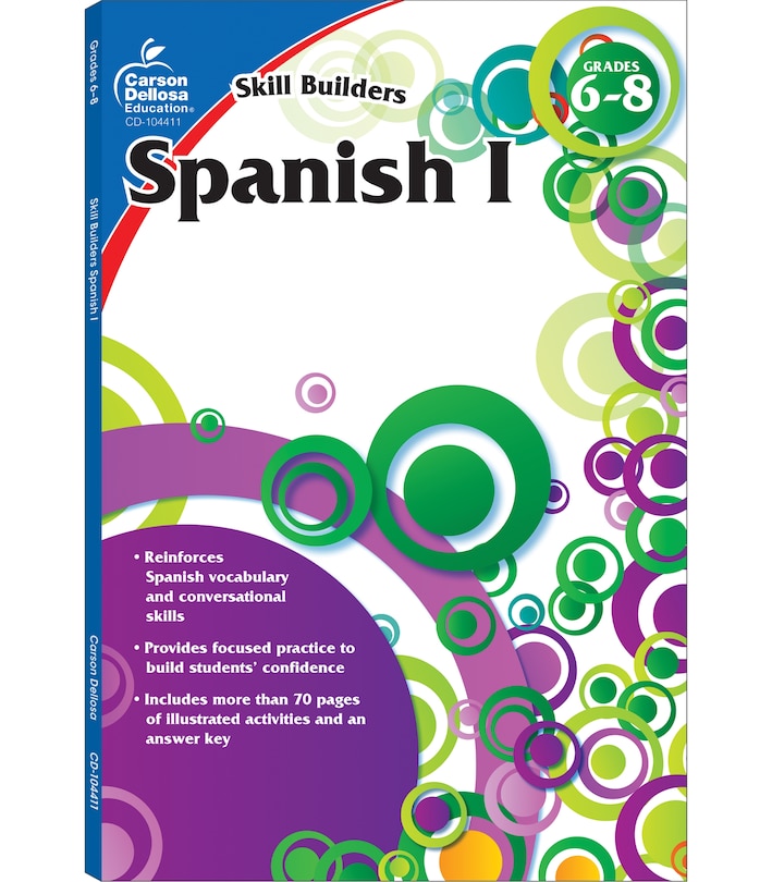 Front cover_Spanish I, Grades 6 - 8 (Skill Builders), Grades 6 - 8