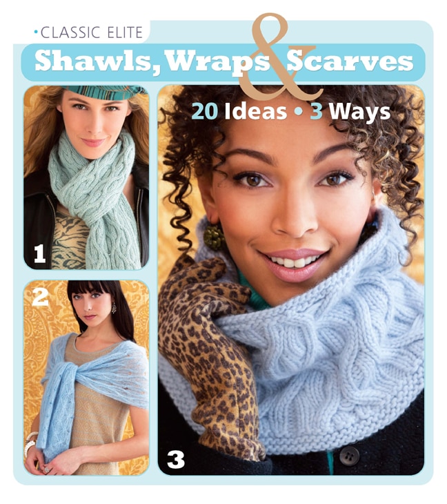 Front cover_Classic Elite Shawls, Wraps & Scarves