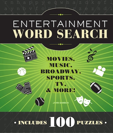 Entertainment Word Search: Movies, Music, Broadway, Sports, TV & More