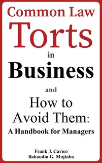 Couverture_Common Law Torts In Business And How To Avoid Them