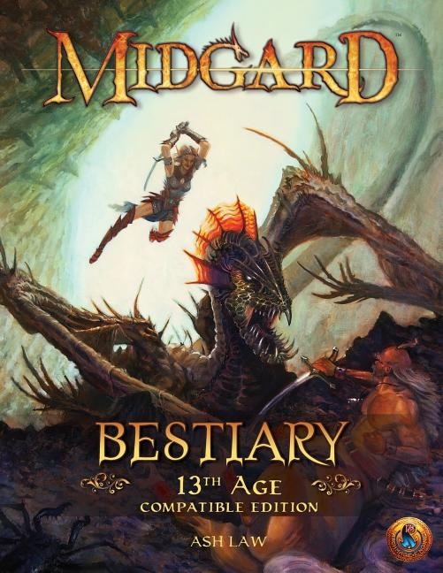 Front cover_Midgard Bestiary (13th Age Compatible)