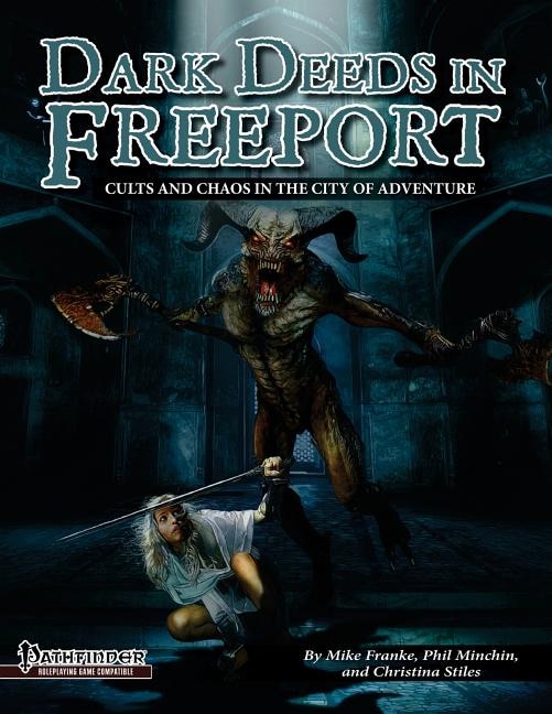 Front cover_Dark Deeds in Freeport (Pathfinder RPG)