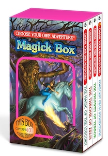 Front cover_Choose Your Own Adventure 4-Book Boxed Set Magick Box (The Magic of the Unicorn, The Throne of Zeus, The Trumpet of Terror, Forecast from Stonehenge)