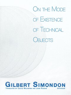 Couverture_On The Mode Of Existence Of Technical Objects